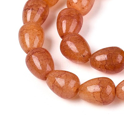 Baking Paint Crackle Glass Beads Strands DGLA-N019-03A-05-1