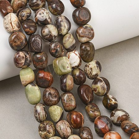 Natural Flower Agate Beads Strands GG-CBA787B-A34-1