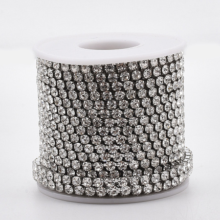 304 Stainless Steel Rhinestone Strass Chains CHS-R012-A-01-1