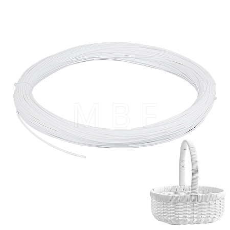 90M Round Plastic Rattan Cord OCOR-WH0077-134C-1