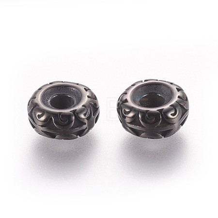 304 Stainless Steel Spacer Beads STAS-P237-38B-1