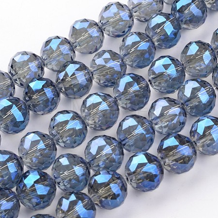 Electroplate Glass Bead Strands EGLA-J140-FR05-16mm-1