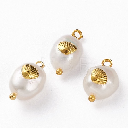 Natural Keshi Pearl Pendants PALLOY-JF00594-04-1