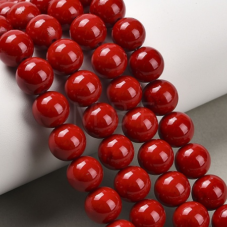 Natural Mashan Jade Round Beads Strands G-D263-10mm-XS31-1