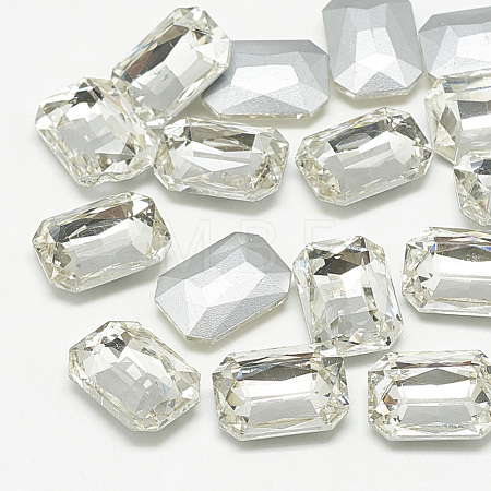 Pointed Back Glass Rhinestone Cabochons RGLA-T079-6x8mm-01-1
