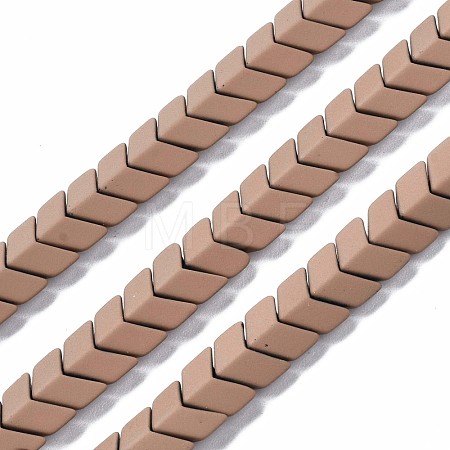 Spray Painted Non-magnetic Synthetic Hematite Beads Strands G-T116-25-10-1