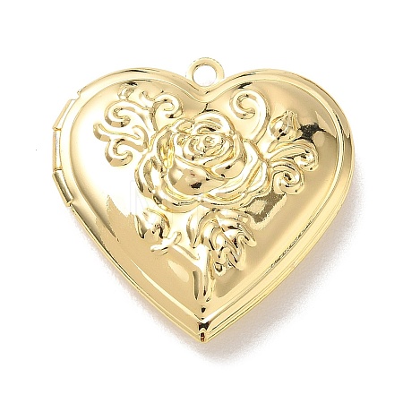 Valentine's Day Brass Locket Pendants KK-L268-022G-02-1