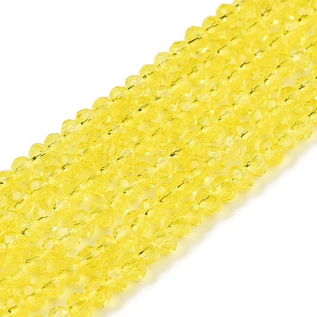 Glass Beads Strands EGLA-T021-01N-1