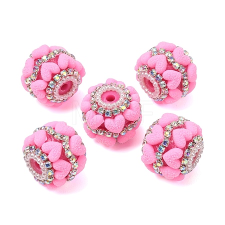 Rwsin & Acrylic & ABS Imitation Pearl Beads RE-CBA1913-03E-1
