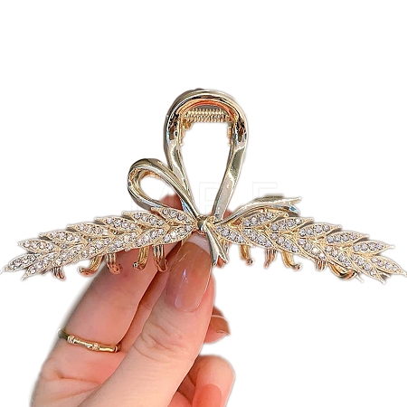 Metal Rhinestone Claw Hair Clips PW-WG96BDA-01-1