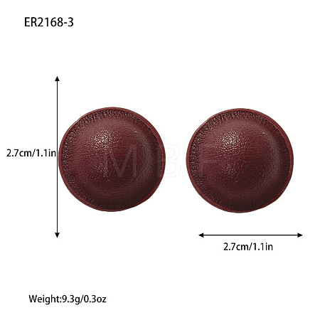 Imitation Leather Stud Earrings WG6FE73-01-1