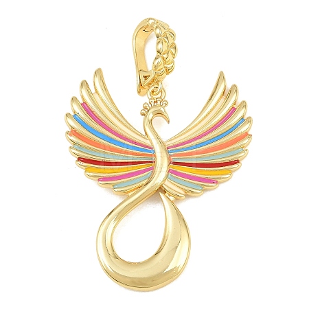 Brass Enamel Pendantss KK-CBAAB9C-05G-04-1