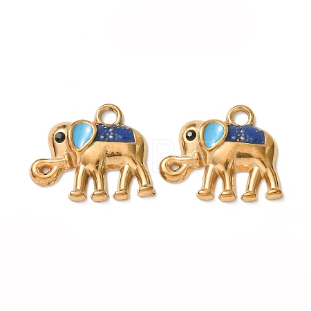 304 Stainless Steel Enamel Pendants STAS-Z193-12G-01A-1