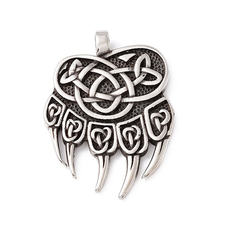 304 Stainless Steel Pendants STAS-P305-07AS-1