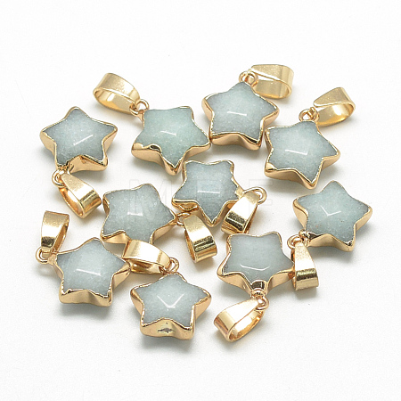 Natural Gemstone Pendants G-Q494-39B-1