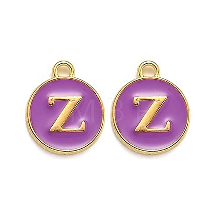 Golden Plated Alloy Enamel Charms LS-ENAM-Q437-12Z-1