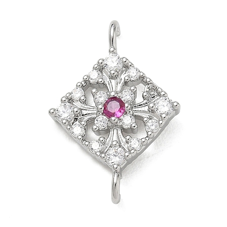 Brass Rhinestone Pendants RB-CBAA948-02P-1