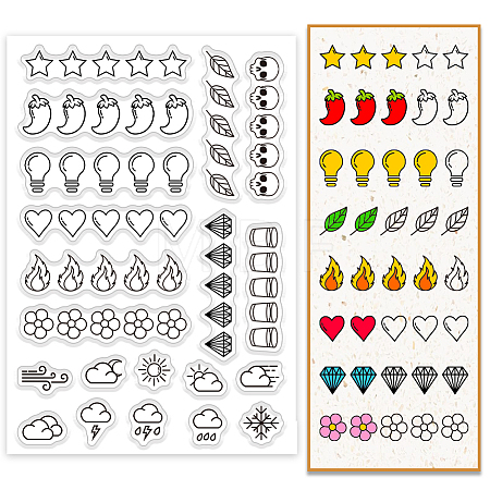 PVC Plastic Clear Stamps DIY-WH0631-0674-1