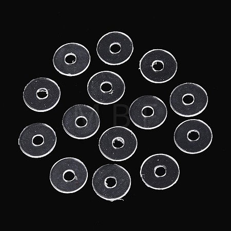 50Pcs Transparent PVC Insulating Gaskets PVC-T006-5mm-01-1