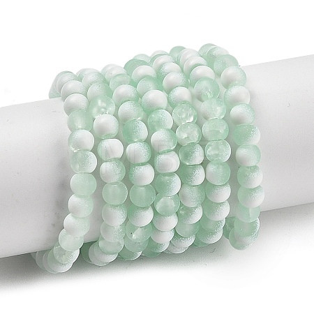 Frosted Crackle Glass Beads X1-GLAA-U001-4mm-M01-1
