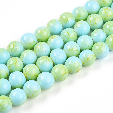 Baking Paint Glass Beads X1-DGLA-N003-10mm-C04-1