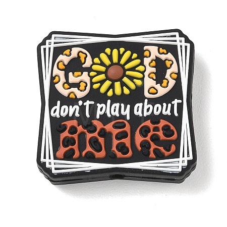 Inspirational Silicone Beads SL-CBAF318-C05-1