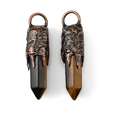 Natural Tiger Eye Big Pendants G-D102-05R-03-1