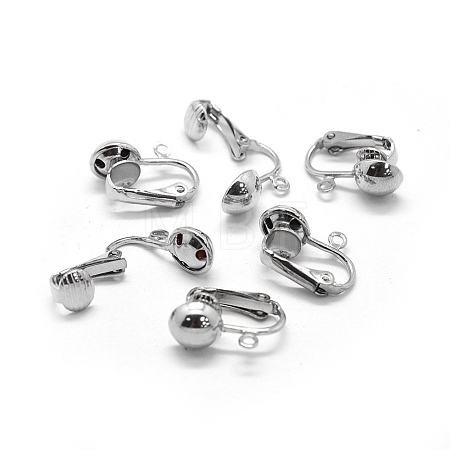Iron Clip-on Earrings Findings LS-IFIN-L032-01P-1