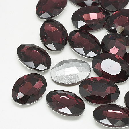 Pointed Back Glass Rhinestone Cabochons RGLA-T080-6x8mm-18-1