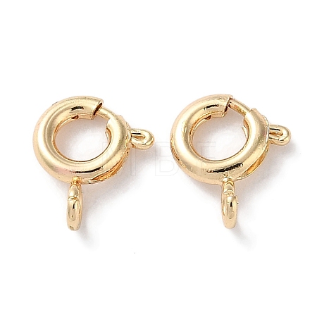 Rack Plating Brass Spring Ring Clasps KK-F090-22LG-1