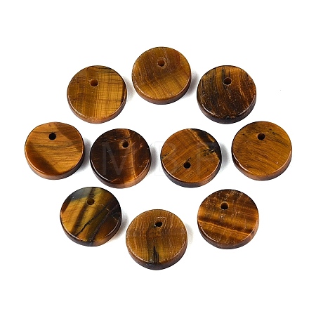 Natural Tiger Eye Pendants G-Q606-41E-1