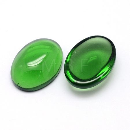 K9 Glass Cabochons Oval Flat Back Cabochons GGLA-L002A-04-1
