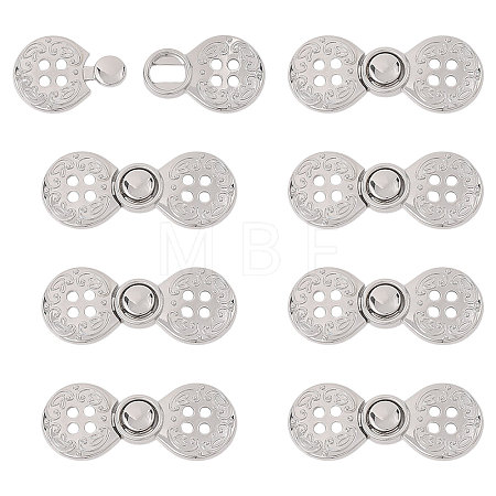 Zinc Alloy Snap Lock Clasps FIND-WH0149-96P-1