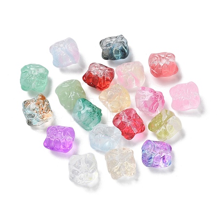 Baking Paint Transparent Glass Beads X1-GLAA-C035-01-1
