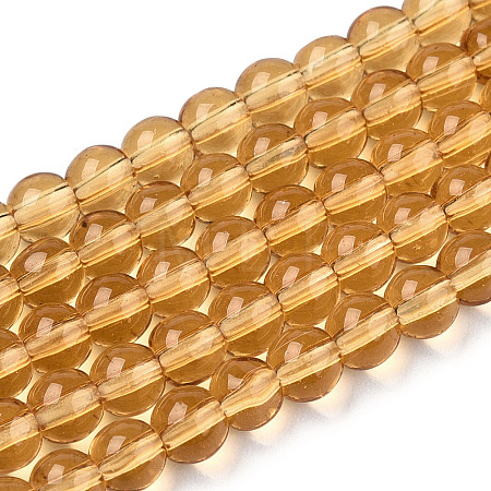 Transparent Glass Beads Strands GLAA-T032-T4mm-08-1