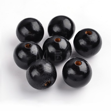 Natural Wood Beads TB30MMY-2-1