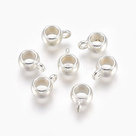 Tibetan Style Alloy Tube Bails TIBEP-LFH251Y-S-LF-1