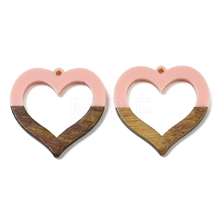 Resin and Walnut Pendants WOOD-I013-09A-1