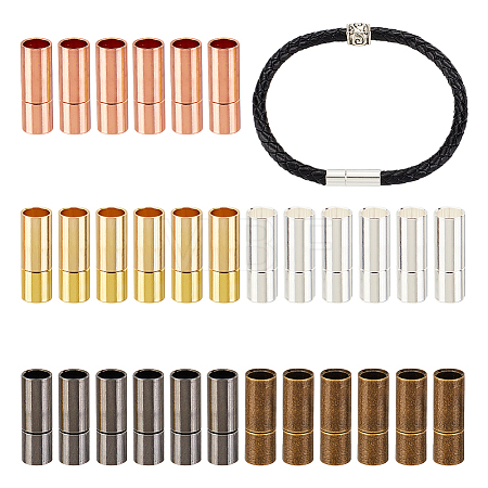 30 Sets 5 Colors Brass Bayonet Clasps KK-OC0001-37A-1