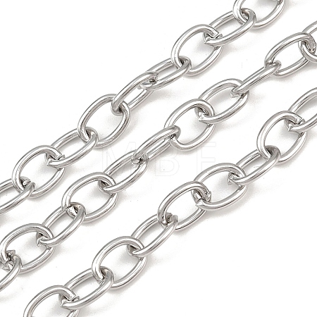 Tarnish Resistant 304 Stainless Steel Cable Chains CHS-R009-12-1