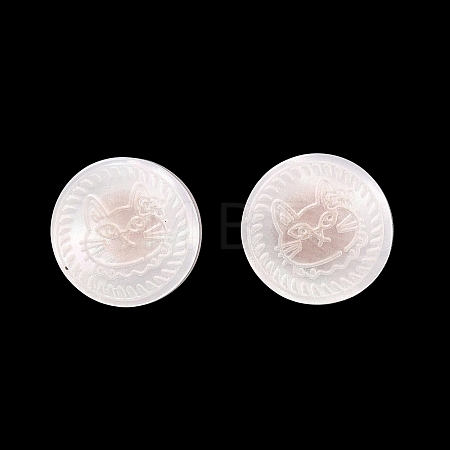 1-Hole Resin Alloy Shank Buttons FIND-B065-03G-11-1