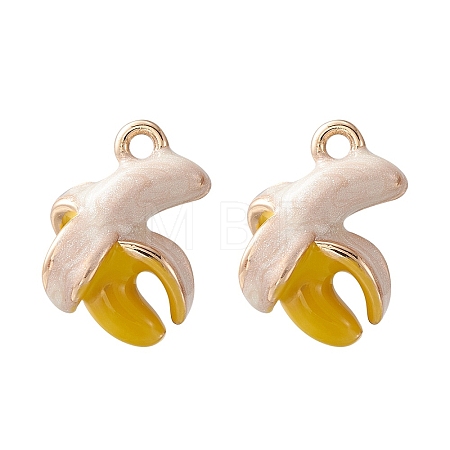 2Pcs Brass Enamel Charms KK-YW0001-72-1