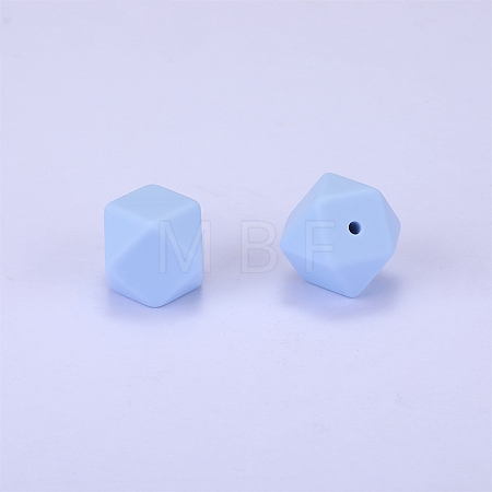 Hexagonal Silicone Focal Beads SI-JX0020A-86-1