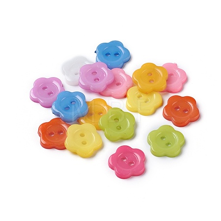 Acrylic Sewing Buttons for Costume Design X-BUTT-E074-A-M-1