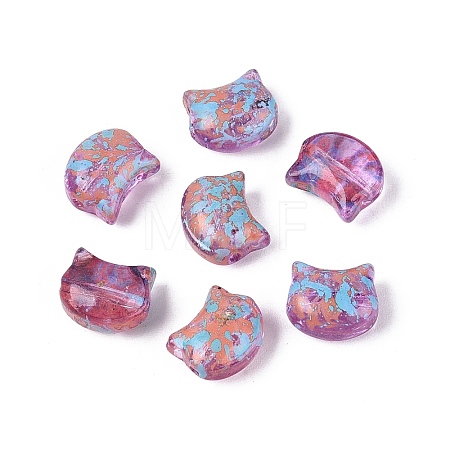 Picasso Transparent Glass Beads SEED-N012-07M-1