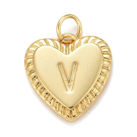 Rack Plating Real 18K Gold Plated Brass Pendants KK-E260-01G-V-1