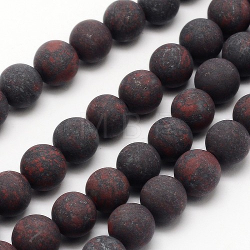 Natural Brecciated Jasper Beads Strands G-D690-10mm-1