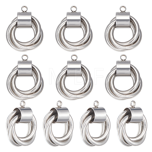 Unicraftale 10Pcs 304 Stainless Steel Pendants STAS-UN0046-55-1