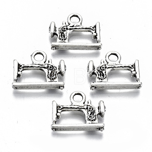 Tibetan Style Alloy Pendants TIBEP-N009-059AS-RS-1