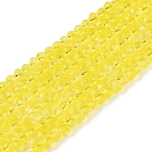 Glass Beads Strands EGLA-T021-01N-1